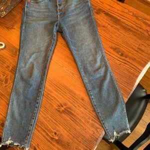 Madewell 10” High Rise Button Front Jeans